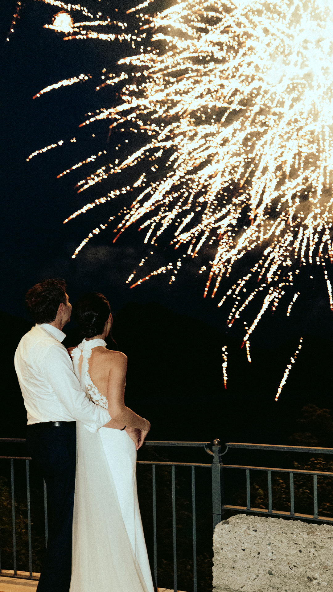Guest table toasting glasses